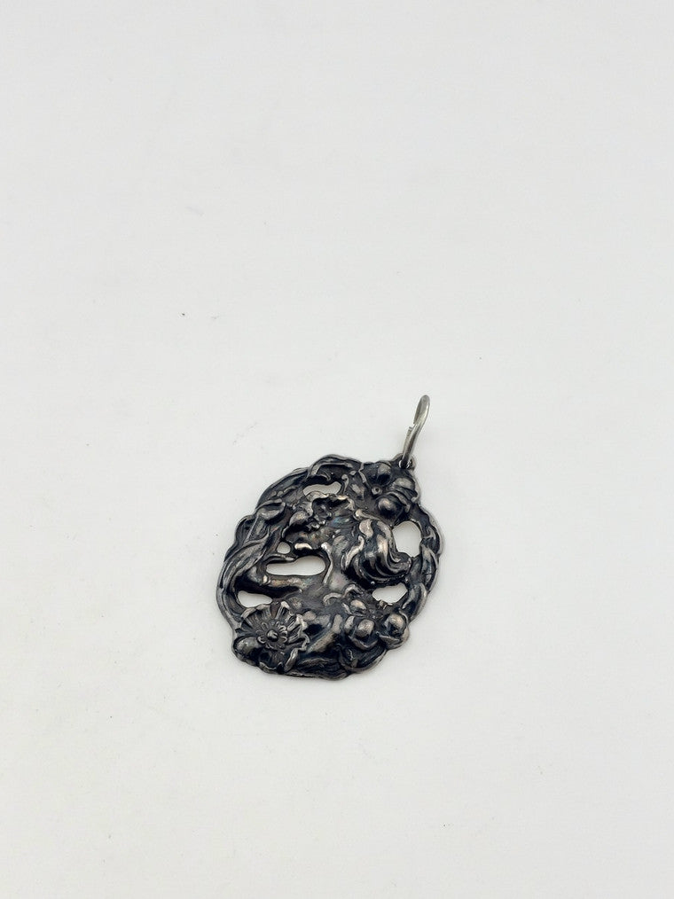 SS Art Nouveau Lady Pendant