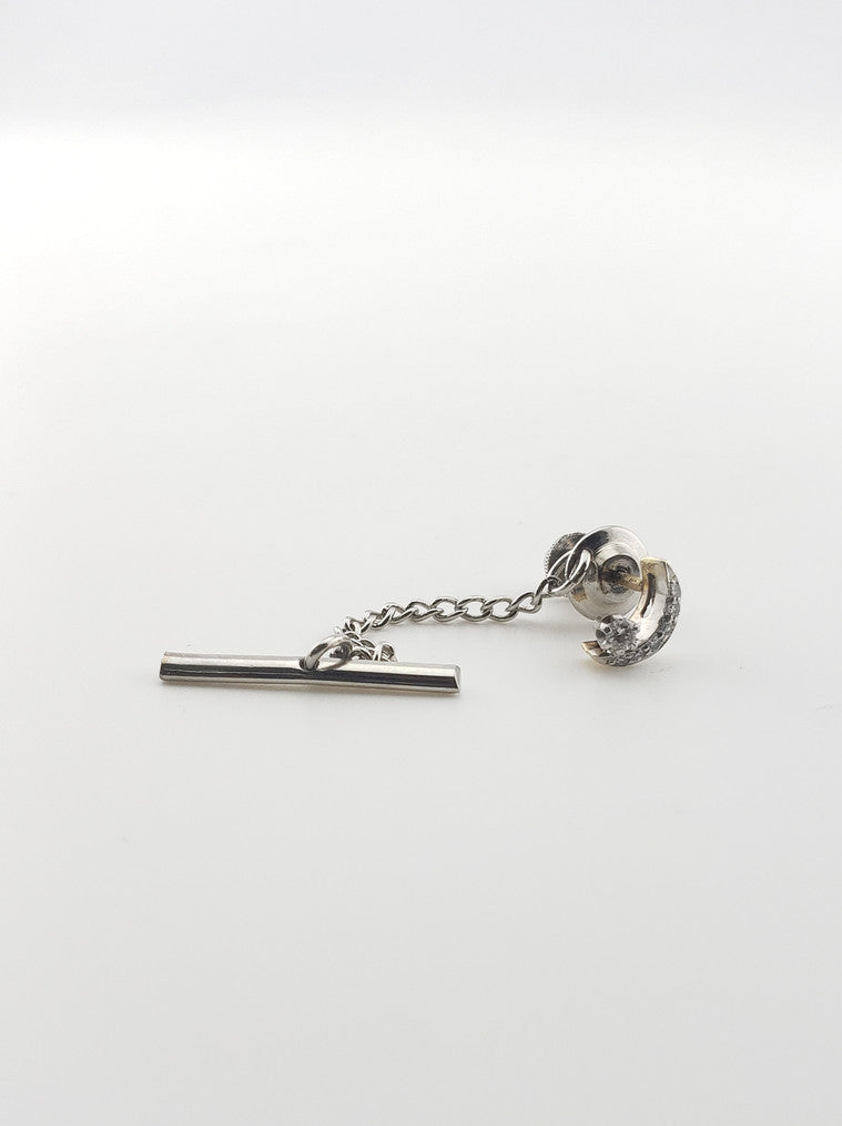 Moon and Star Tie Tac