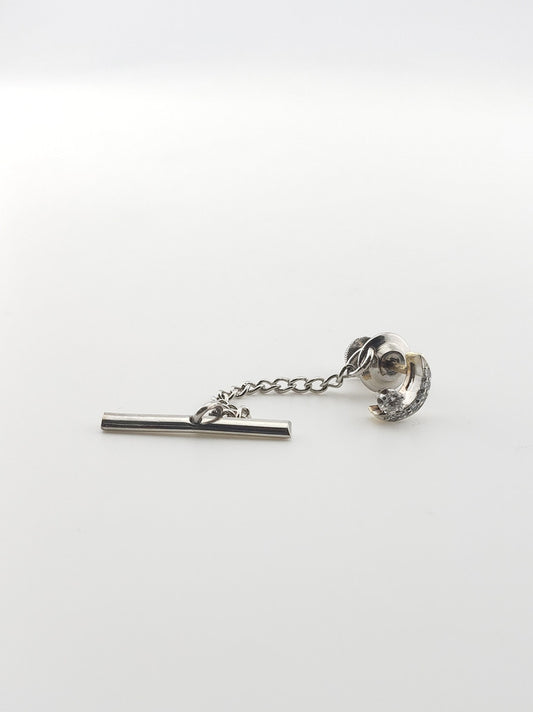 Moon and Star Tie Tac
