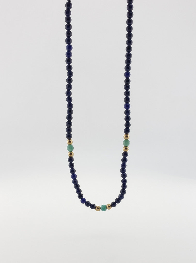 Sodalite and Amazonite Strand