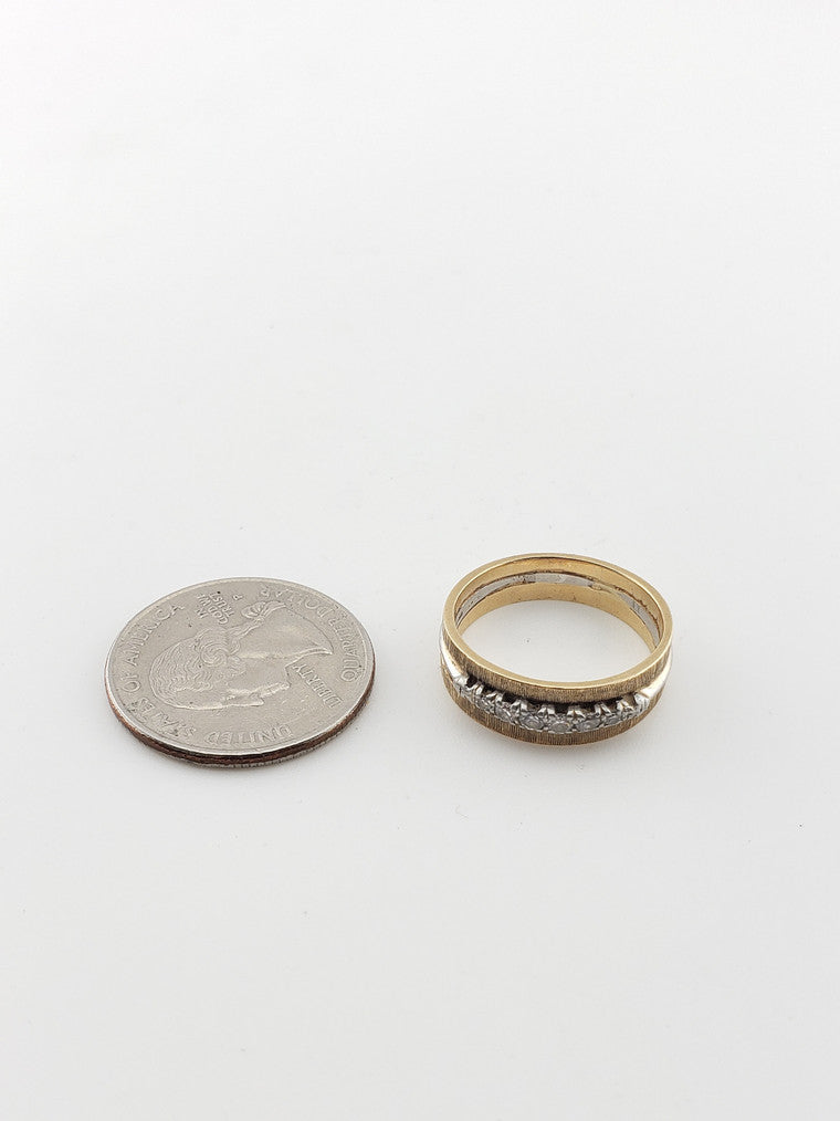 Gold and Platinum Half Eternity Band