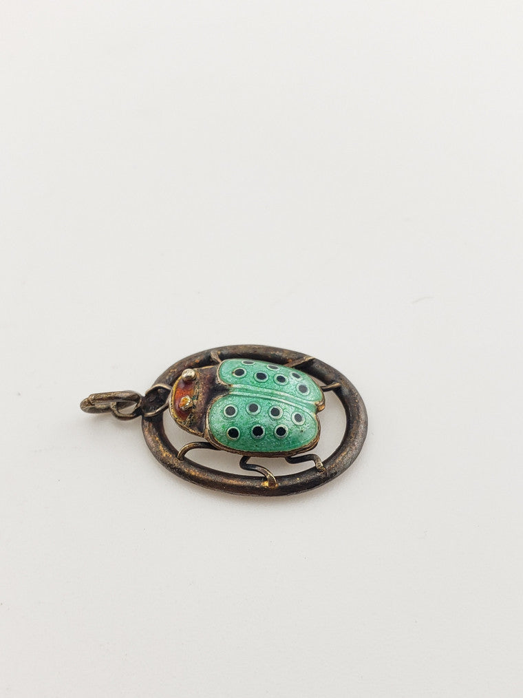 SS Vintage Bug Charm Pendant