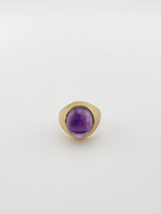 Amethyst Cabochon Signet