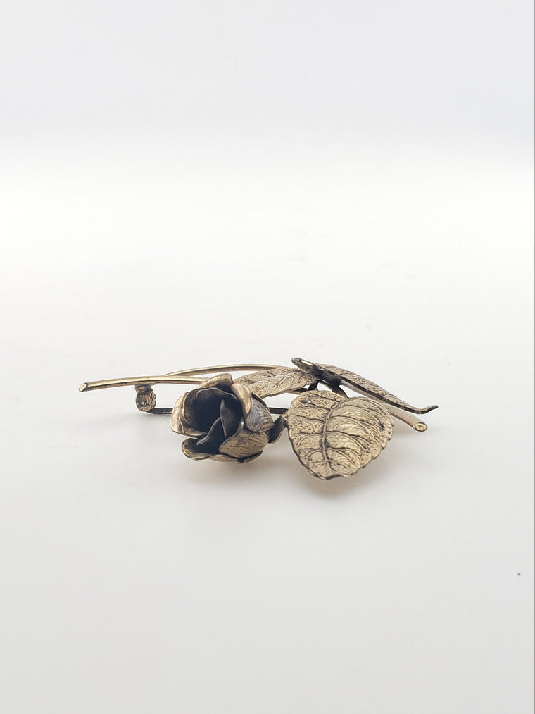 Gold Over Silver "Forstner" Pin