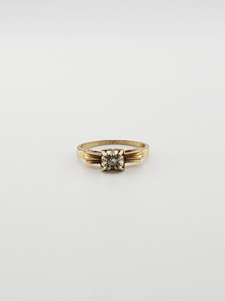 Tri-Miligrain Antique Style Ring