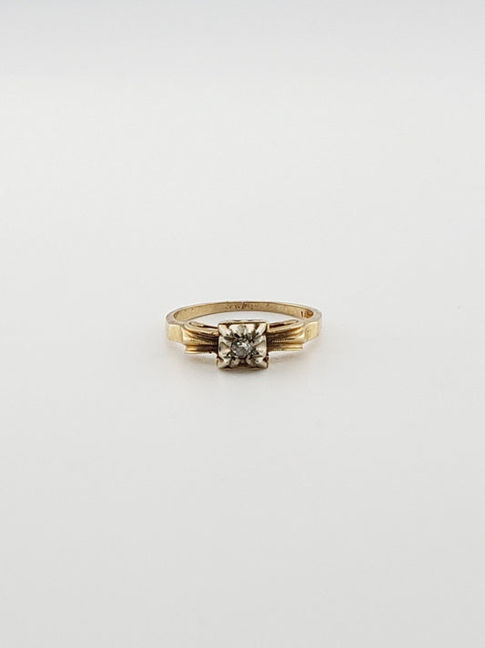 Tri-Miligrain Antique Style Ring