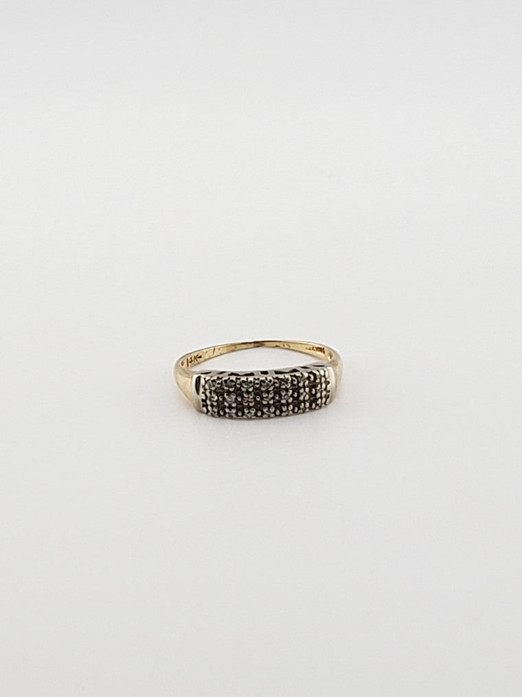 Three Row Diamond Band