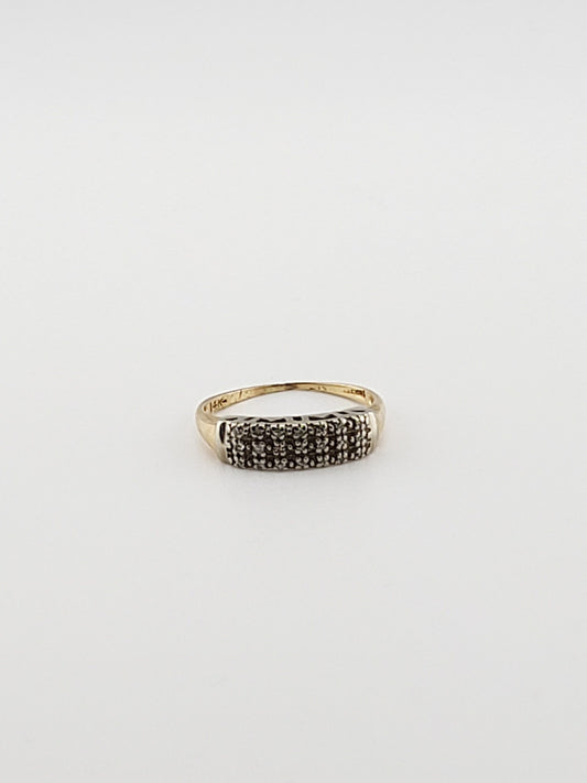 Three Row Diamond Band