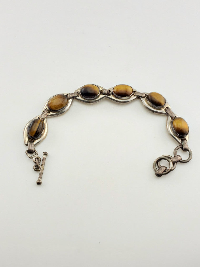 Tiger Eye SS Bracelet