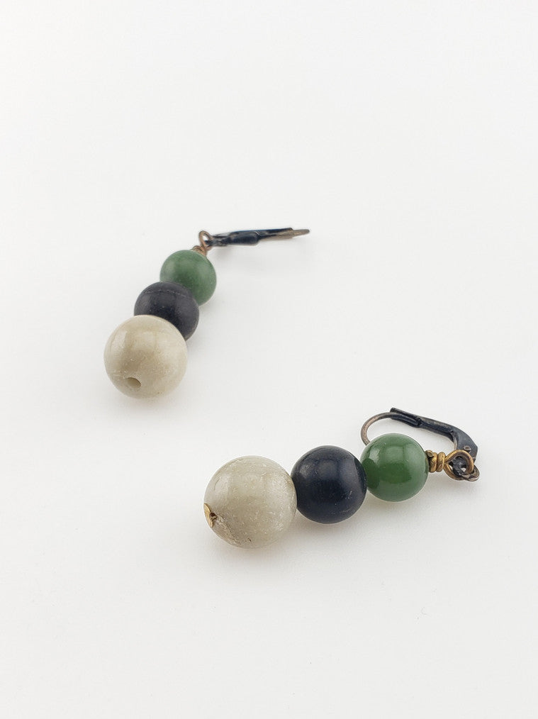 GF Antique Ceylon Jade Leverbacks