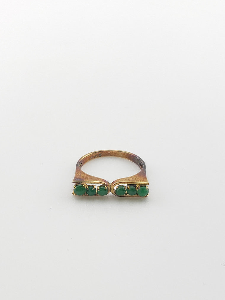 Jade Row Ring