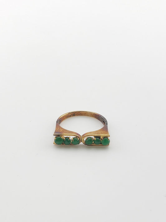 Jade Row Ring
