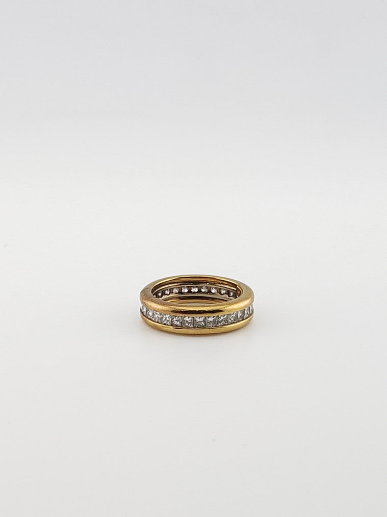 Princess Cut Diamond Band