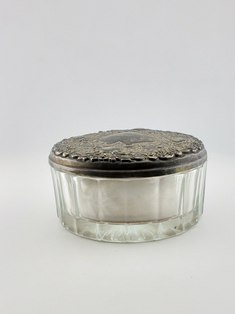 Silver Plate Powder Box