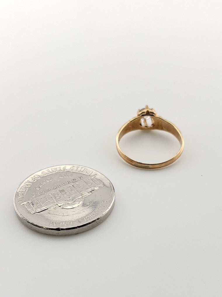 Antique Style Diamond Engagement Ring