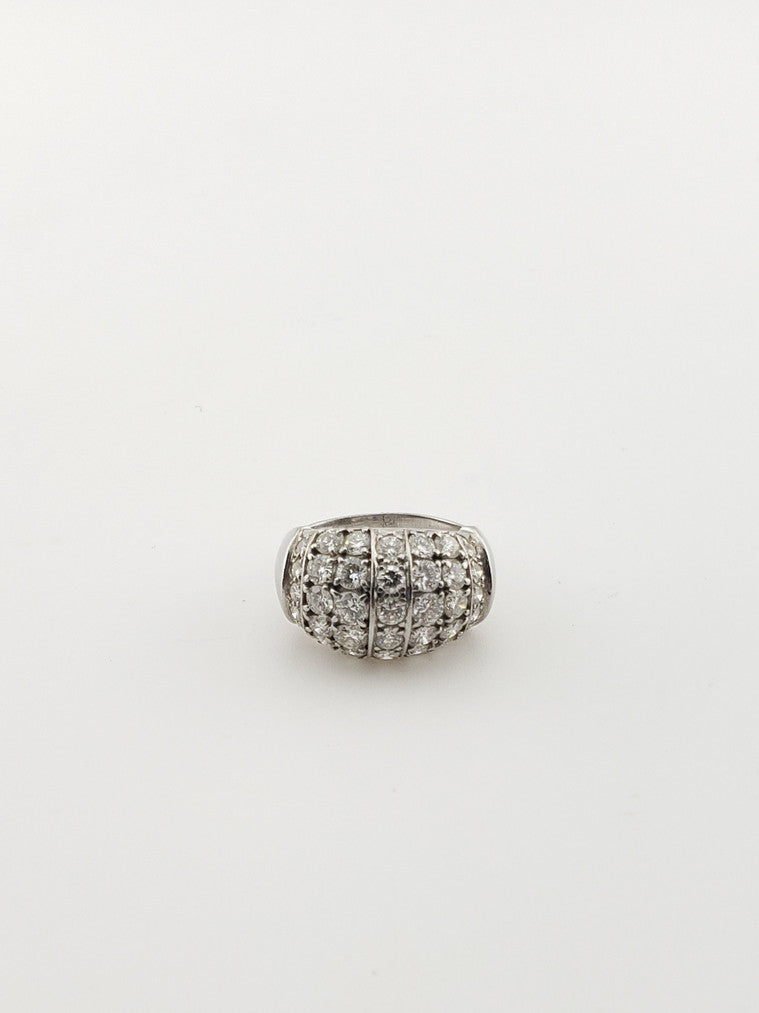Platinum Diamond Dome Ring