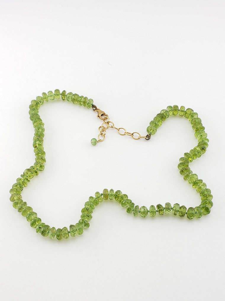 GF Faceted Peridot Strand