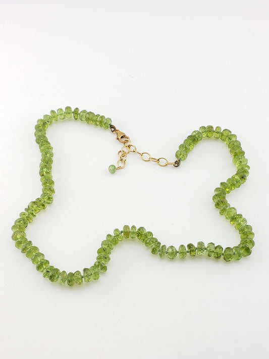 GF Faceted Peridot Strand