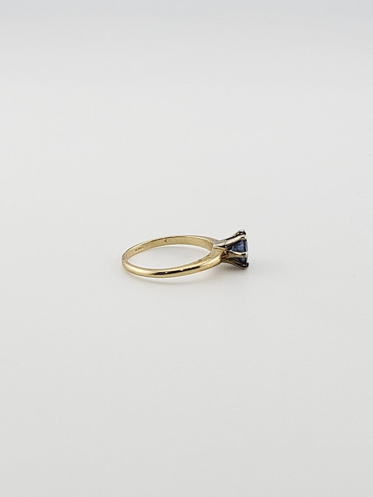 Cornflower Blue Sapphire Solitaire Ring