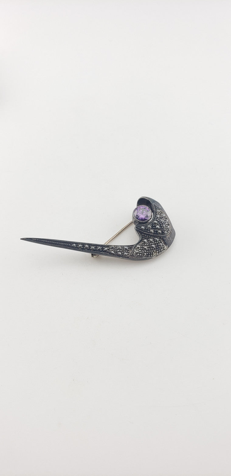 Marcasite Silver Fish