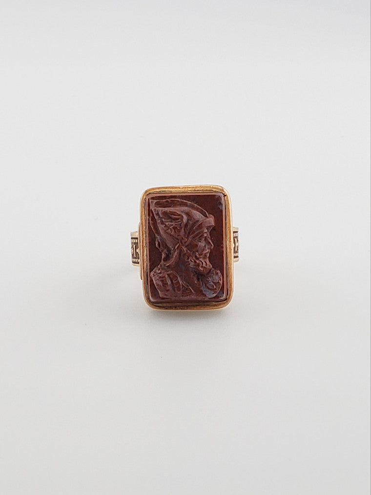 Carnelian Cameo Ring