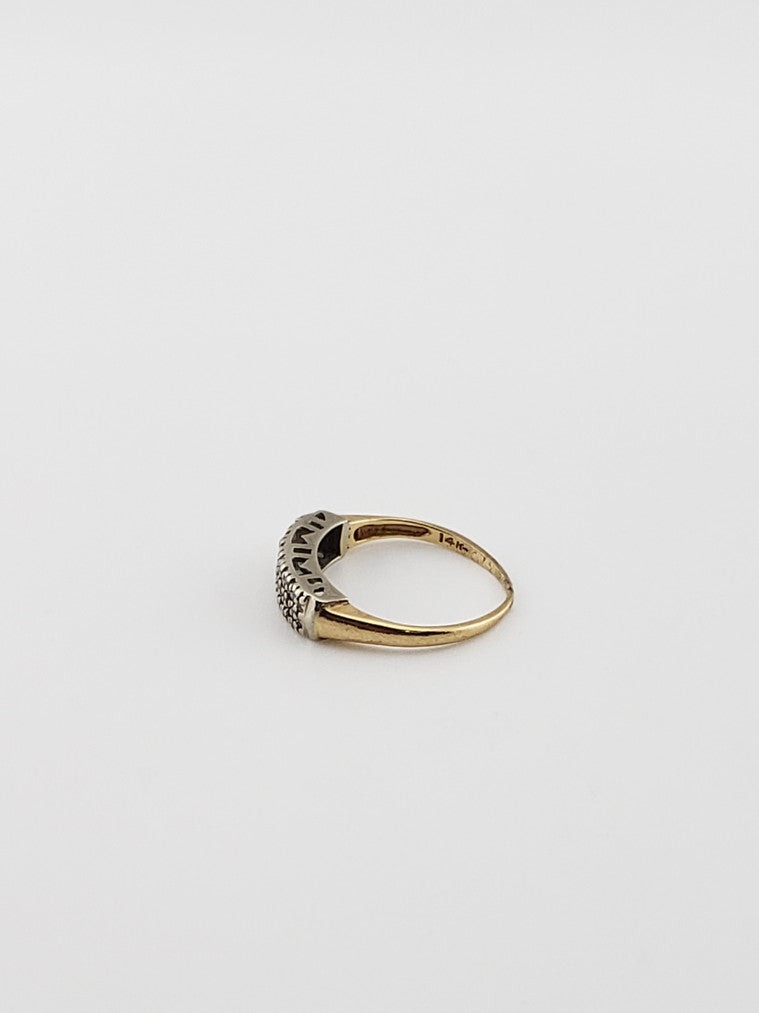 Three Row Diamond Band