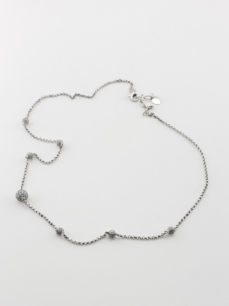 Diamond Ball Necklace