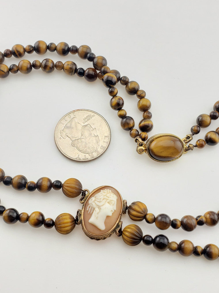 GF Cameo Tiger Eye Double Strand