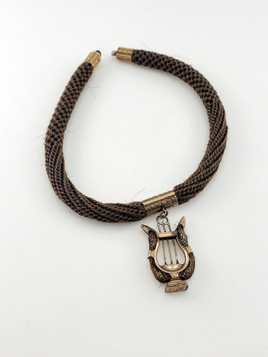 C.1830 Braided Hair Vest Necklace