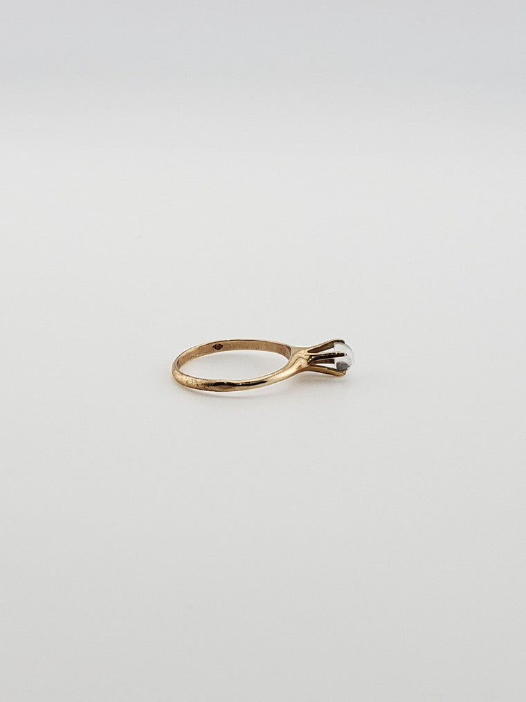 Moonstone Solitaire Rings