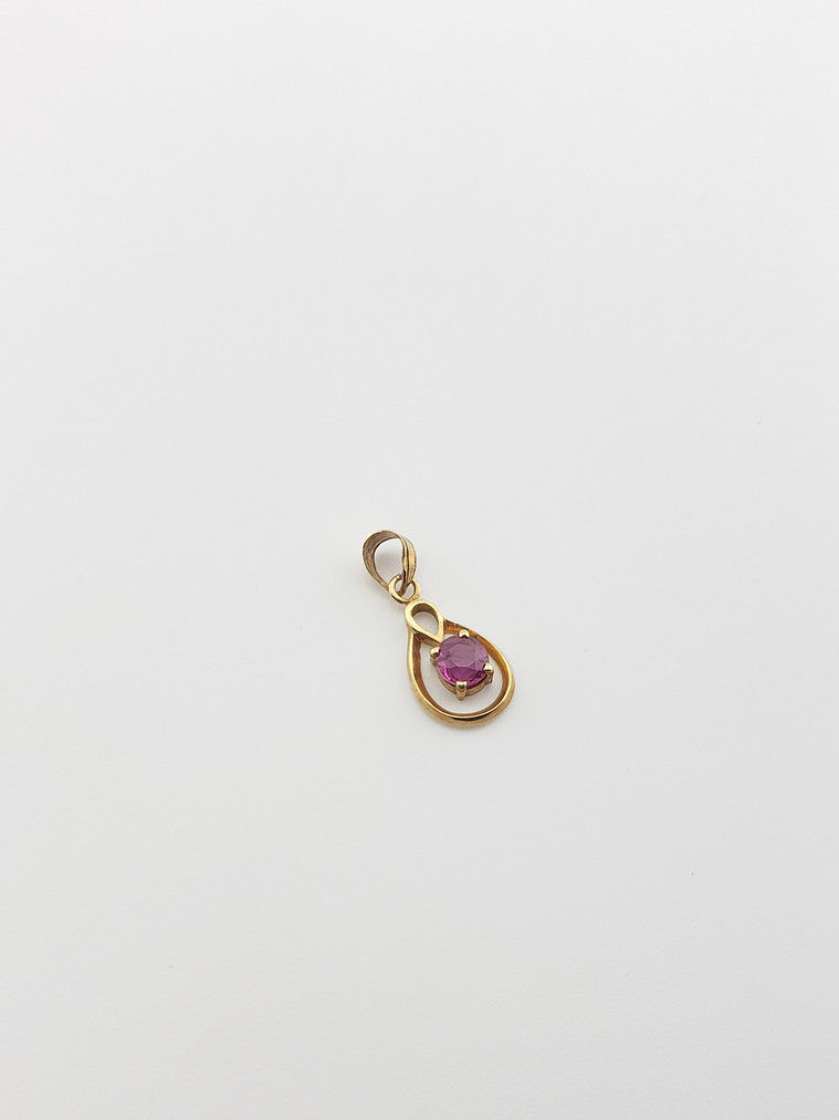 Ruby Teardrop Enhancer Pendant