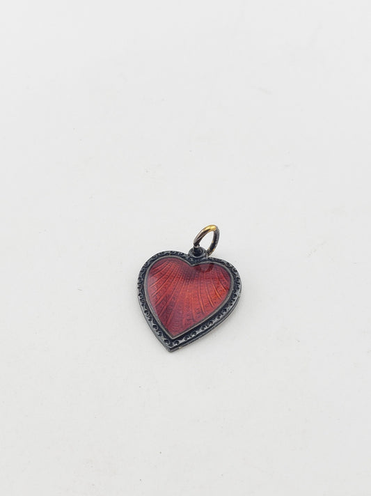 SS Red Heart Pendant