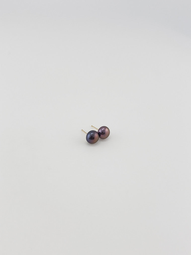 Pearl Studs- Purple #7