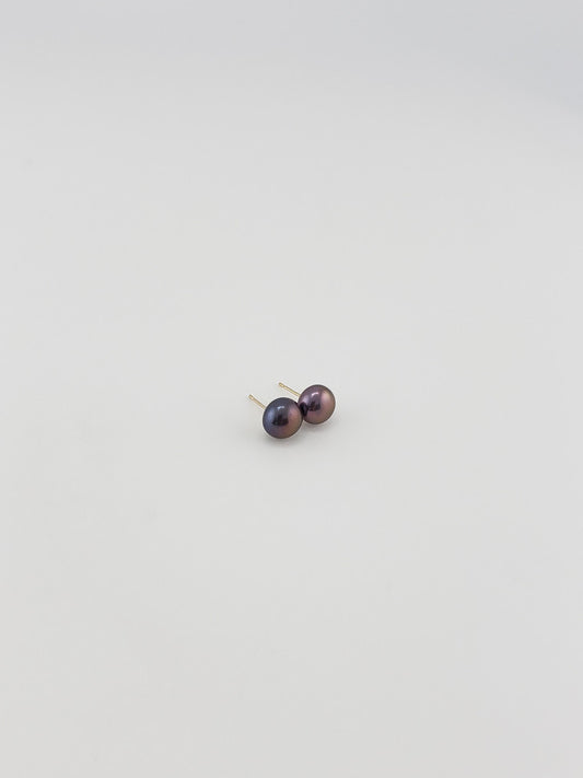 Pearl Studs- Purple #7