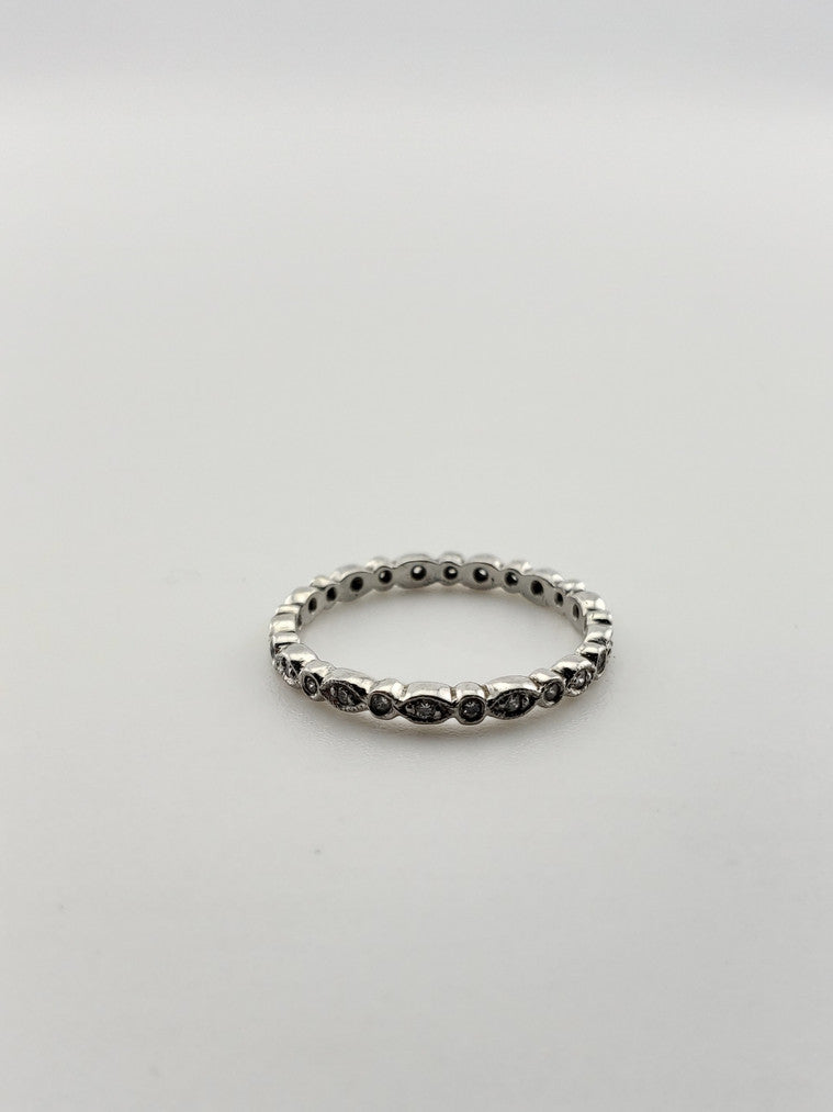Platinum Diamond 'Bead' Band