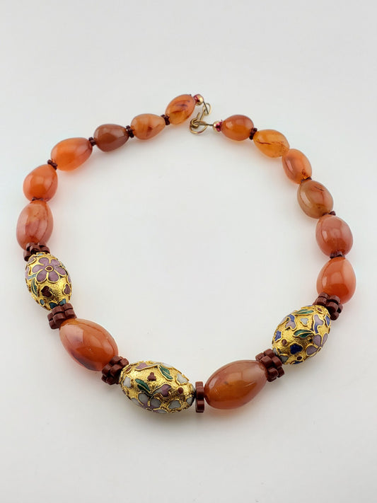 Carnelian 'Egg' Strand