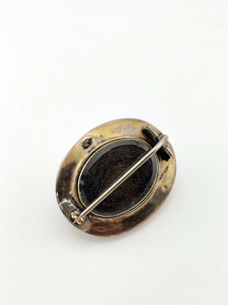 Enamel Mourning Pin