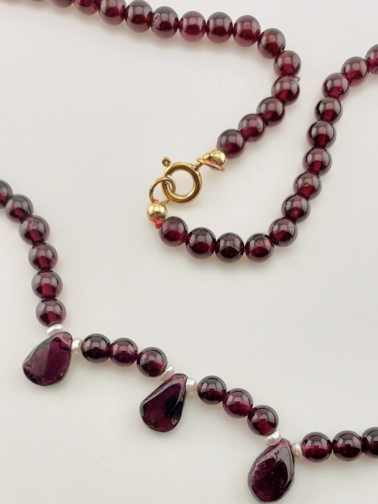GF Garnet Bead Strand