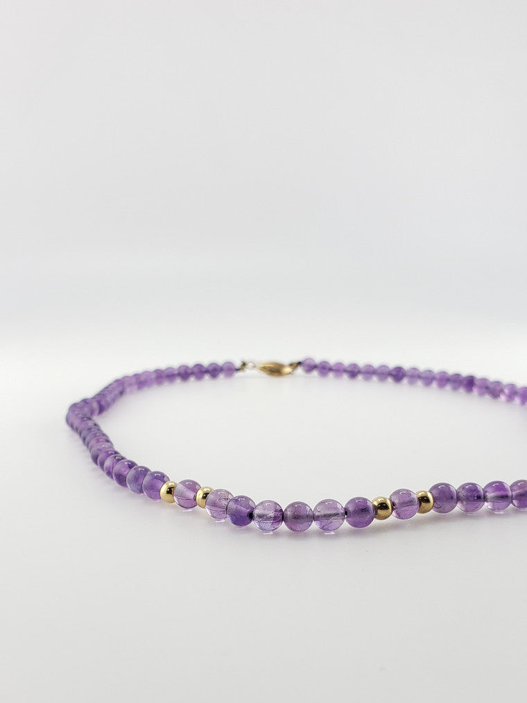 Amethyst Bead Necklace
