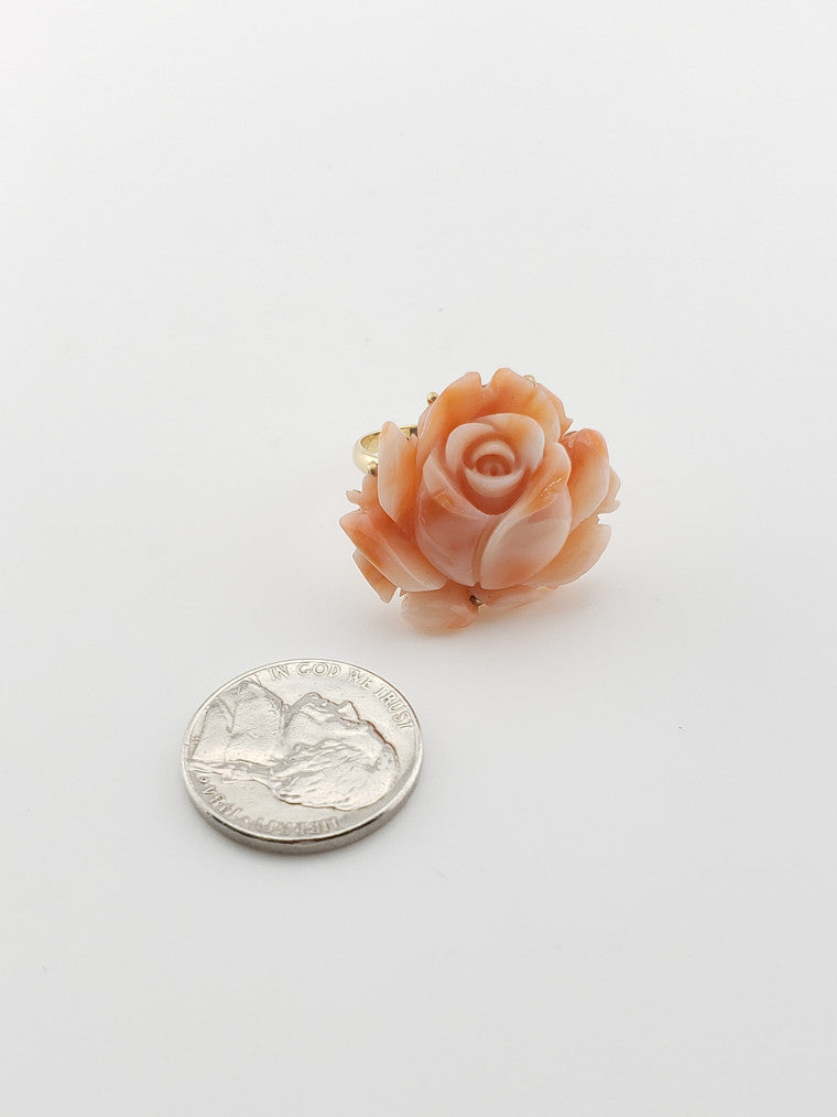Coral Flower Ring