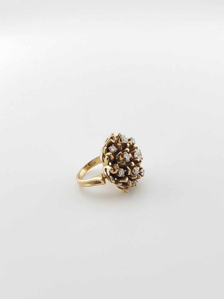 Diamond Cluster Ring