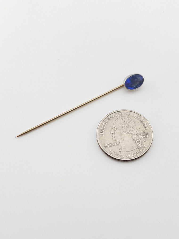 Synthetic Sapphire Stickpin