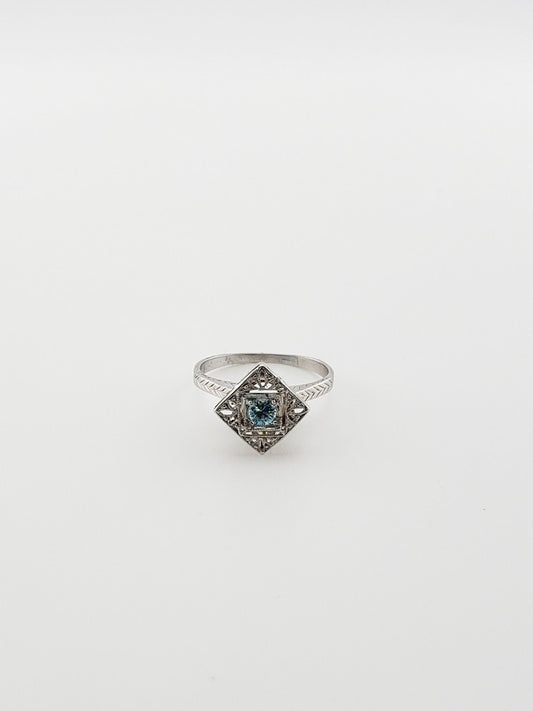 Zircon Filigree Ring