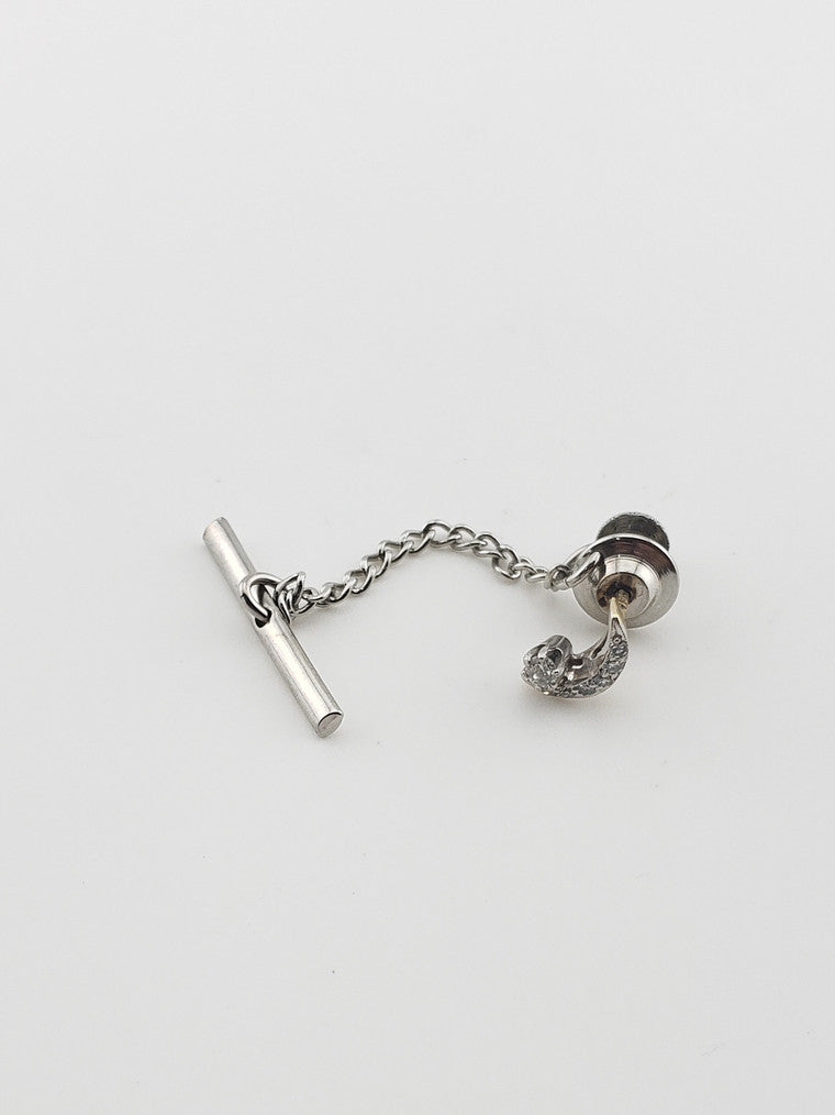 Moon and Star Tie Tac