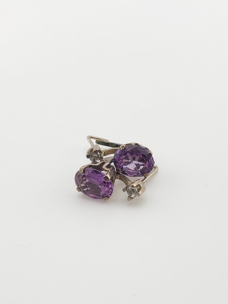 Synthetic Alexandrite Earrings