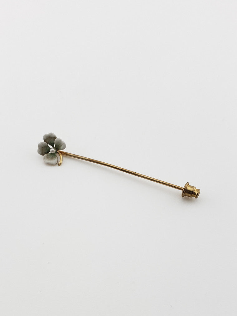 Porcelain Flower Stickpin