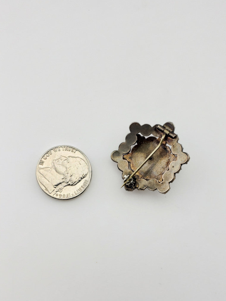 Garnet Victorian Star Pin