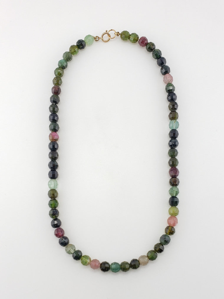 Faceted Tourmaline Strand 17"