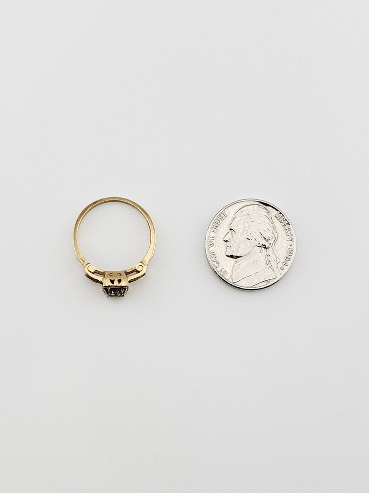 Tri-Miligrain Antique Style Ring