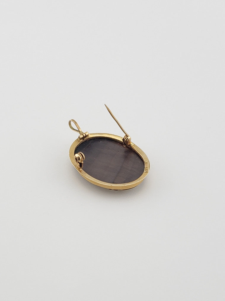 Mother of Pearl Cameo Pin/Pendant